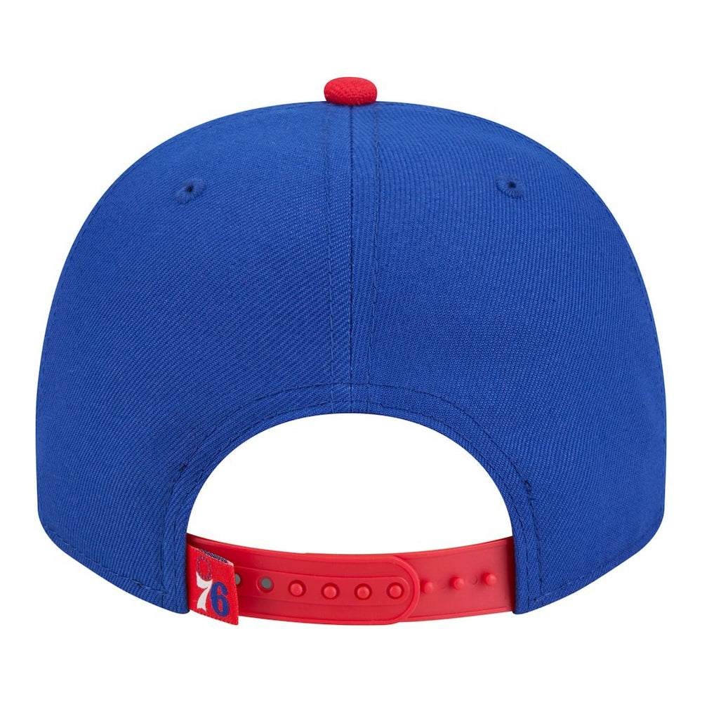 Philadelphia 76ers Injection Cartoon Logo A-Frame 9FIFTY Adjustable Hat Royal