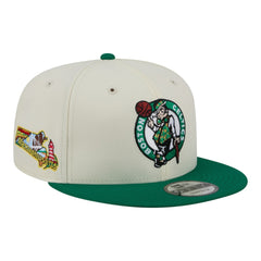 Boston Celtics Injection Localized 9FIFTY Snapback Hat White