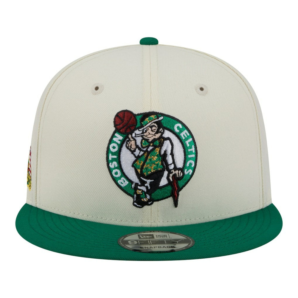 Boston Celtics Injection Localized 9FIFTY Snapback Hat White
