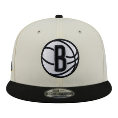 Brooklyn Nets Injection Localized 9FIFTY Snapback Hat White