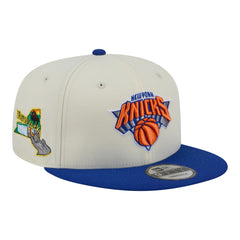 New York Knicks Injection Localized 9FIFTY Snapback Hat White