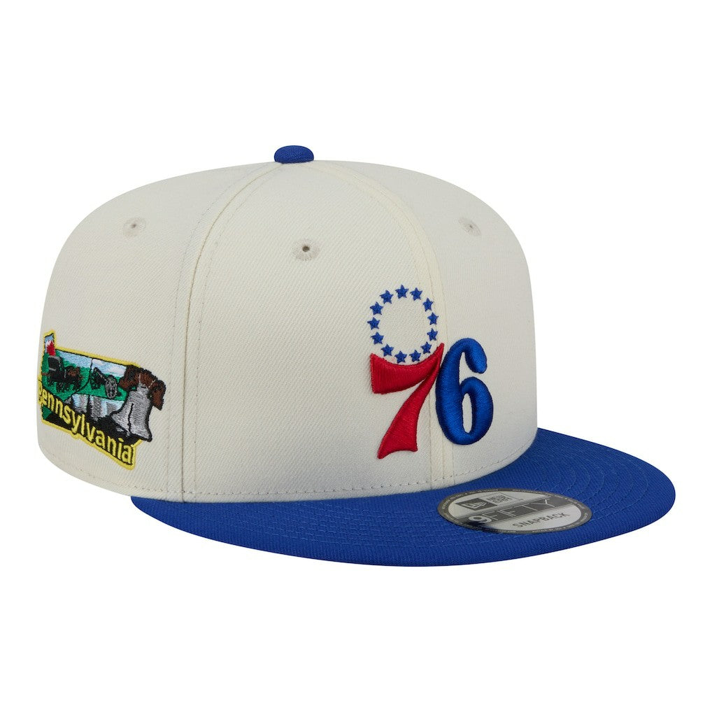 Philadelphia 76ers Injection Localized 9FIFTY Snapback Hat White