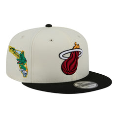 Miami Heat Injection Localized 9FIFTY Snapback Hat White