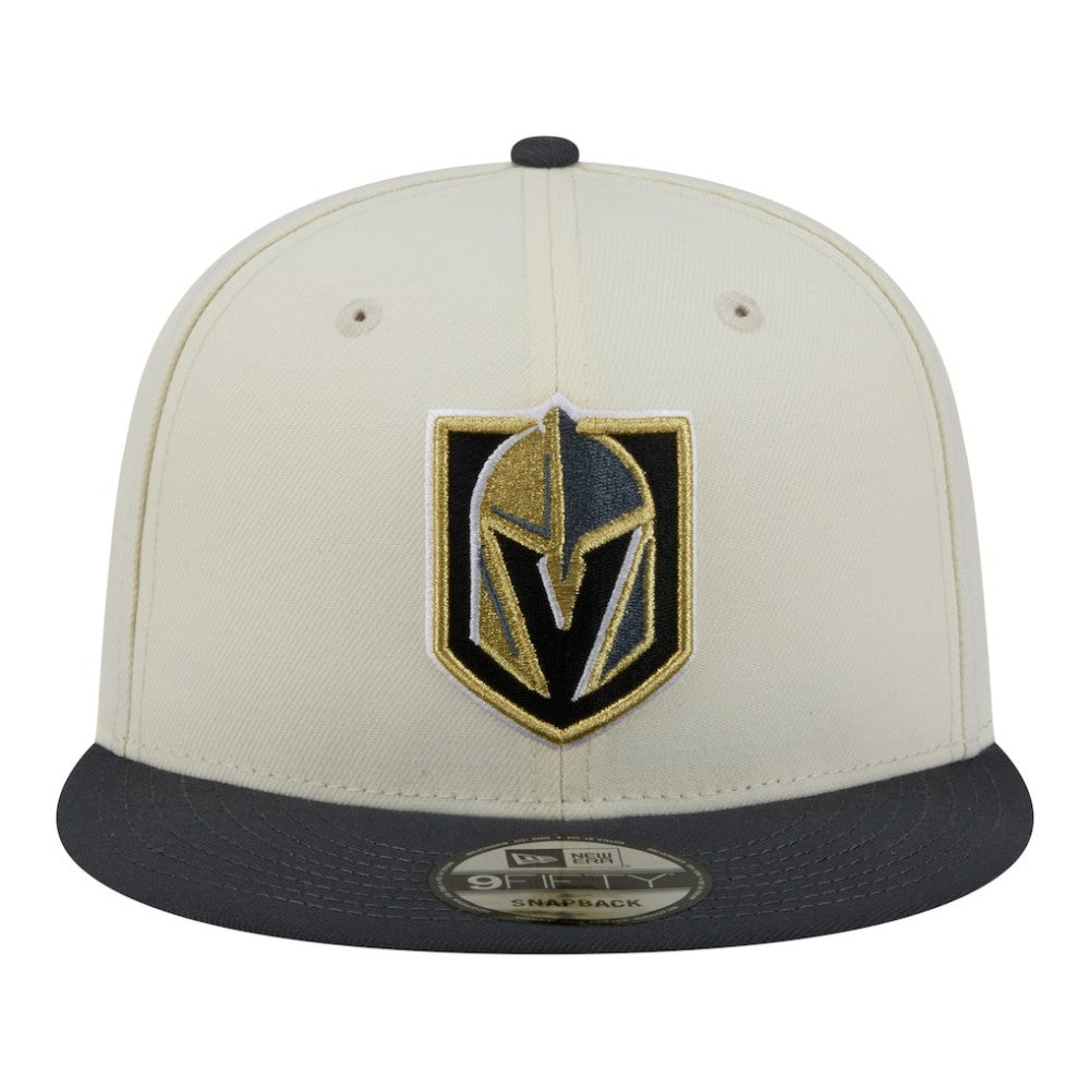 NHL Vegas Golden Knights New Era Injection Localized Two-Tone 9FIFTY Snapback Hat - White/Charcoal