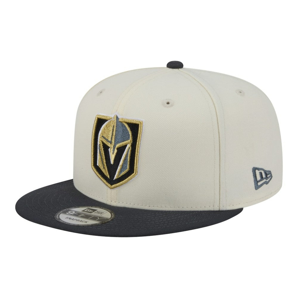 NHL Vegas Golden Knights New Era Injection Localized Two-Tone 9FIFTY Snapback Hat - White/Charcoal