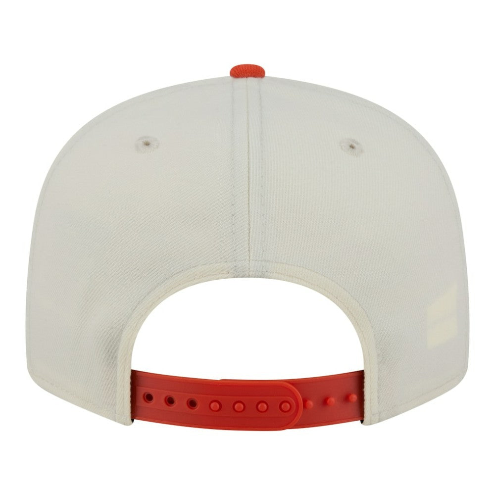 NHL Anaheim Ducks New Era Injection Localized Two-Tone 9FIFTY Snapback Hat - White/Orange