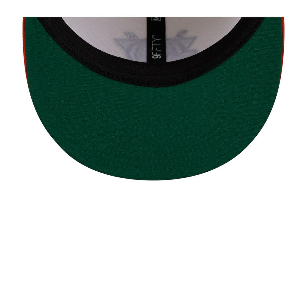 NHL Anaheim Ducks New Era Injection Localized Two-Tone 9FIFTY Snapback Hat - White/Orange