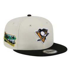 NHL Pittsburgh Penguins New Era Injection Localized Two-Tone 9FIFTY Snapback Hat - White/Black