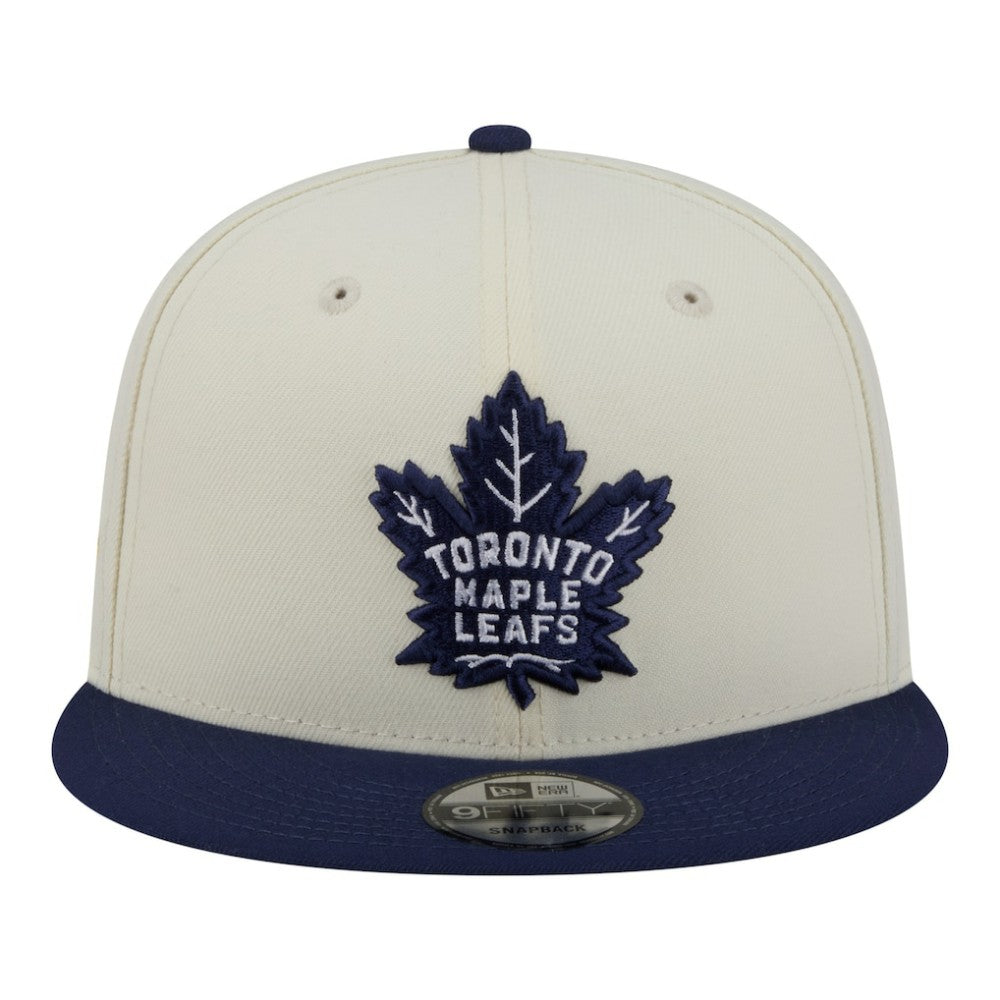 NHL Toronto Maple Leafs New Era Injection Localized Two-Tone 9FIFTY Snapback Hat - White/Navy