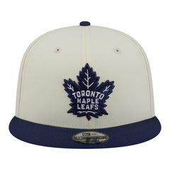 NHL Toronto Maple Leafs New Era Injection Localized Two-Tone 9FIFTY Snapback Hat - White/Navy