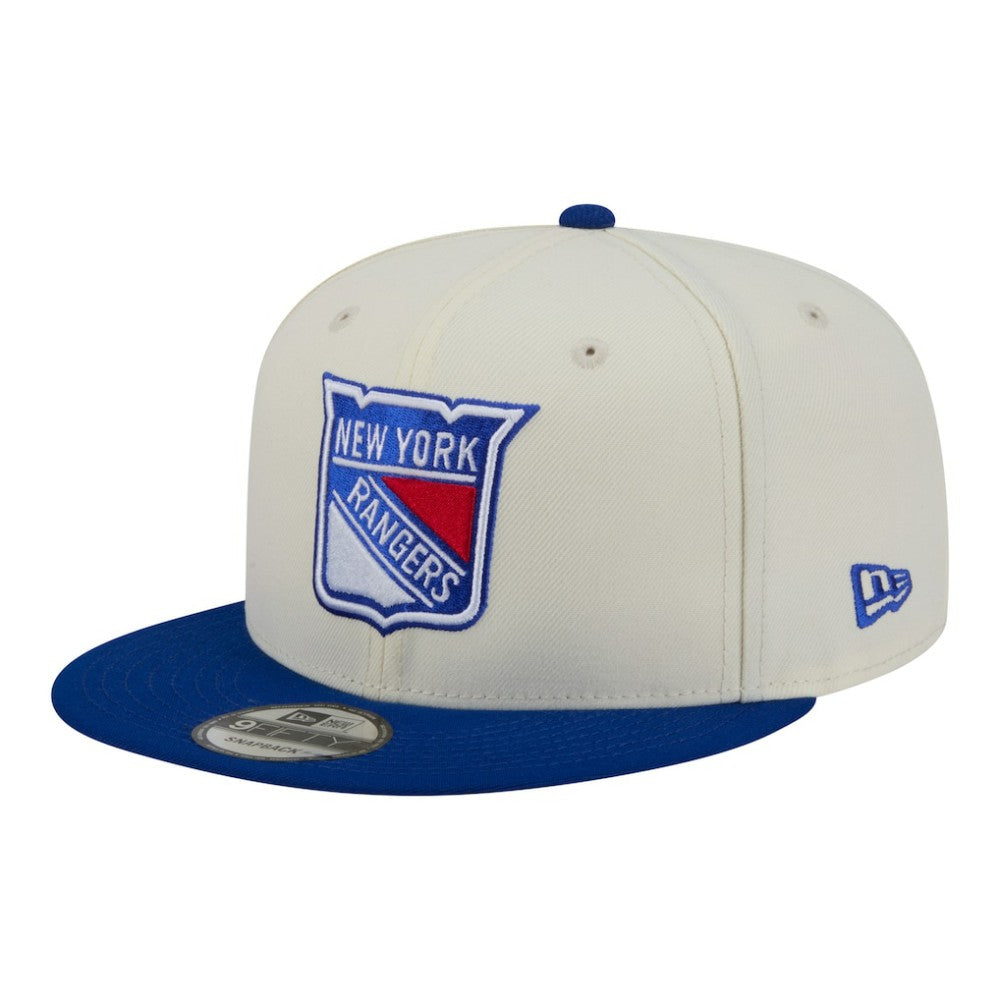 NHL New York Rangers New Era Injection Localized Two-Tone 9FIFTY Snapback Hat - White/Blue