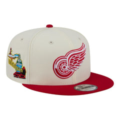 NHL Detroit Red Wings New Era Injection Localized Two-Tone 9FIFTY Snapback Hat - White/Red