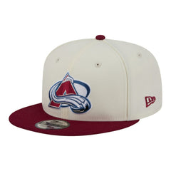 NHL Colorado Avalanche New Era Injection Localized Two-Tone 9FIFTY Snapback Hat - White/Burgundy