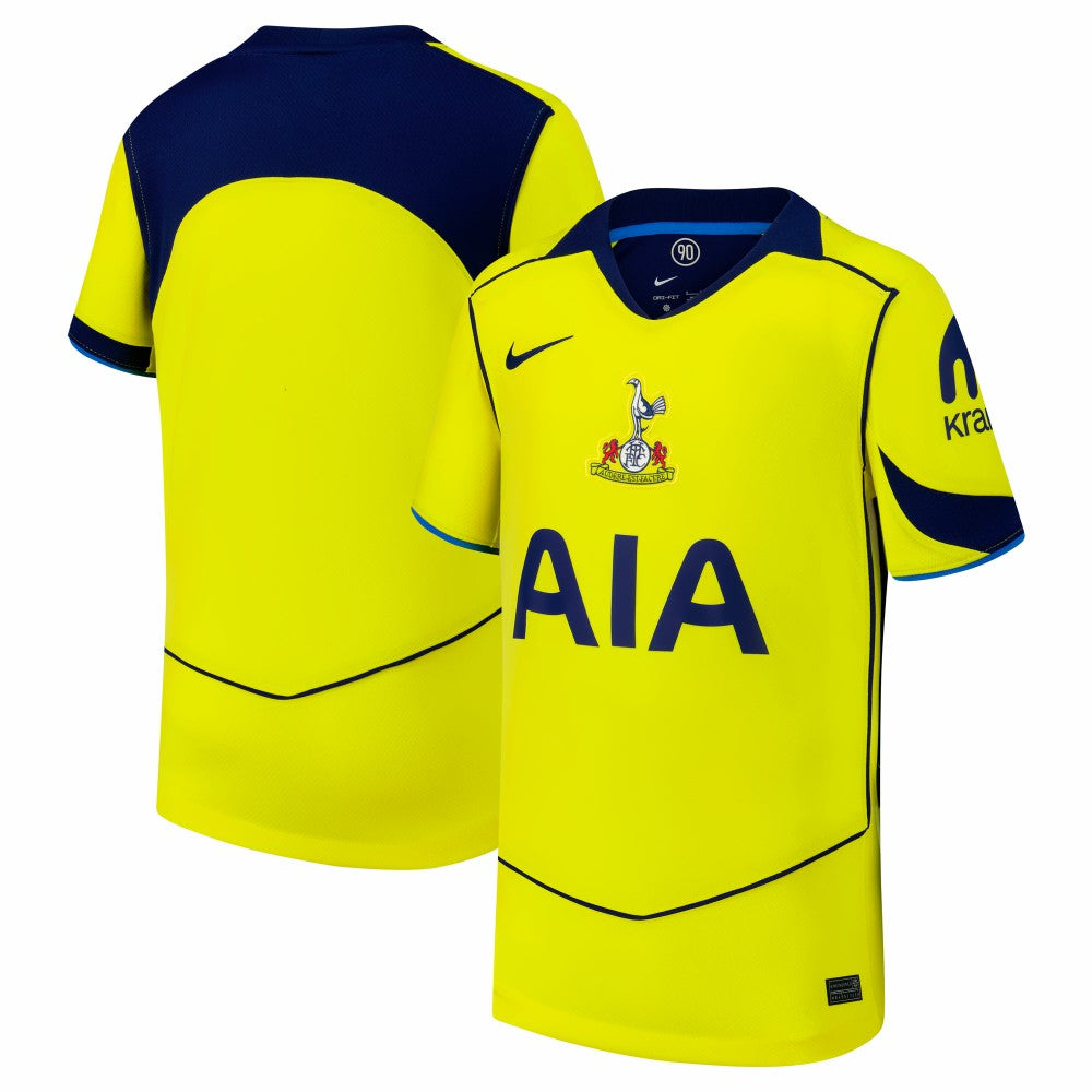 Tottenham Hotspur Youth 2025/26 Third Replica Jersey Yellow