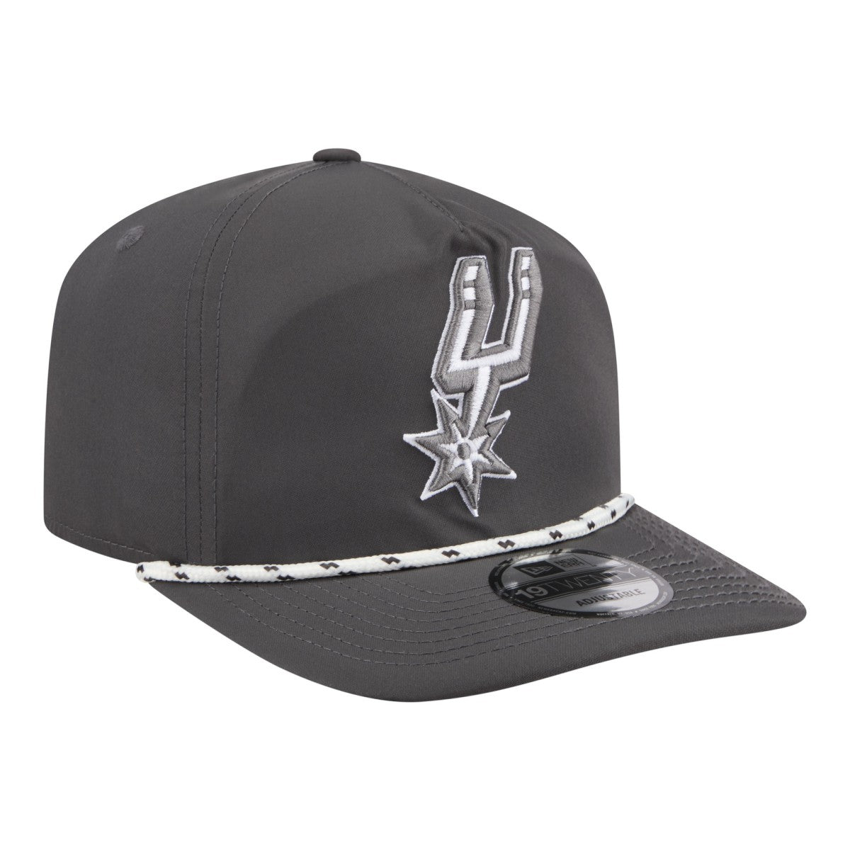San Antonio Spurs Tonal Rope 19TWENTY Adjustable Hat Graphite