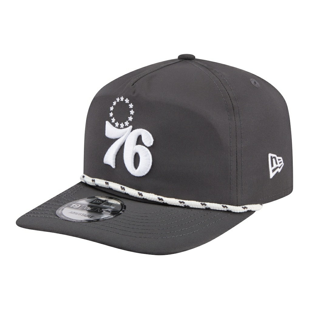 Philadelphia 76ers Tonal Rope 19TWENTY Adjustable Hat Graphite