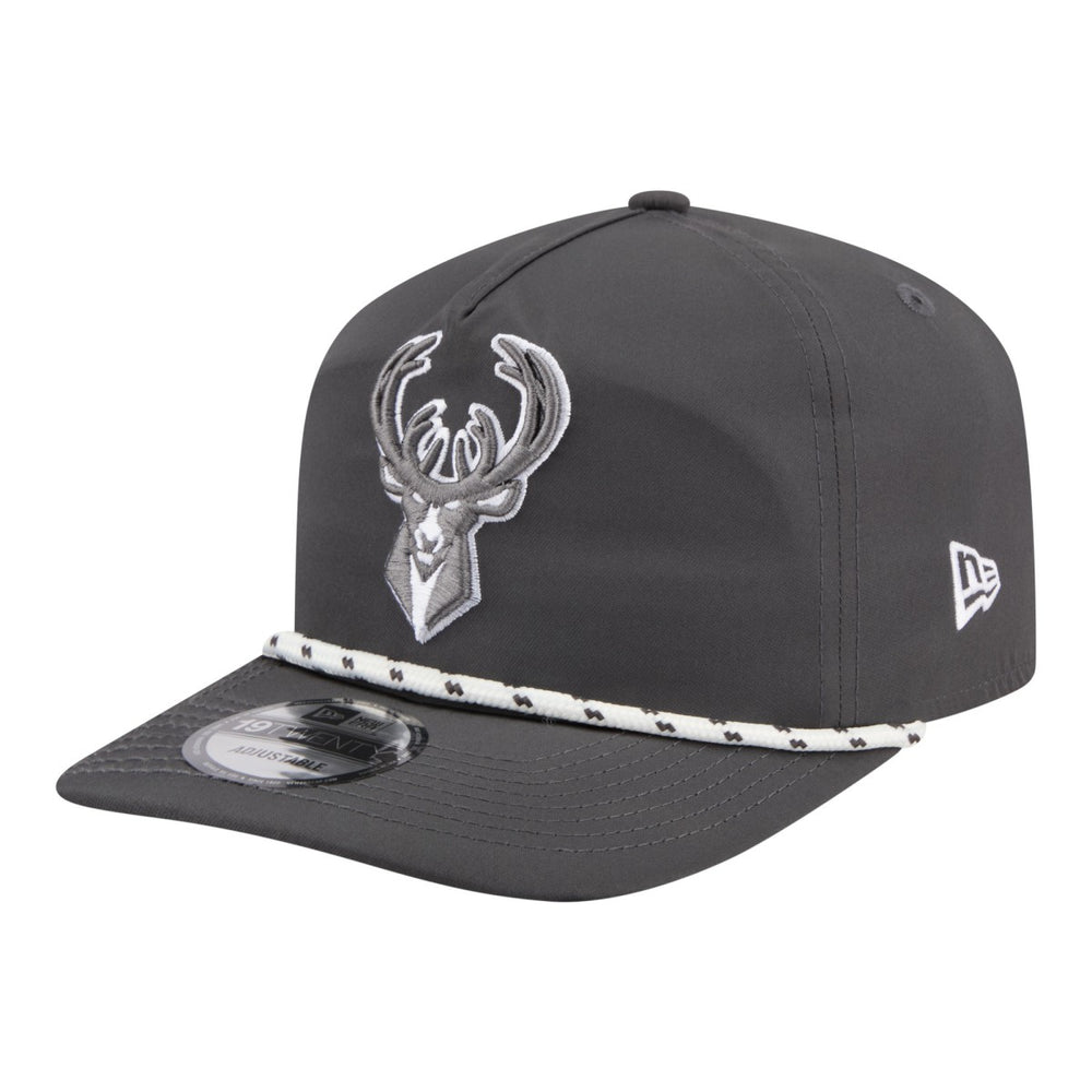 Milwaukee Bucks Tonal Rope 19TWENTY Adjustable Hat Graphite