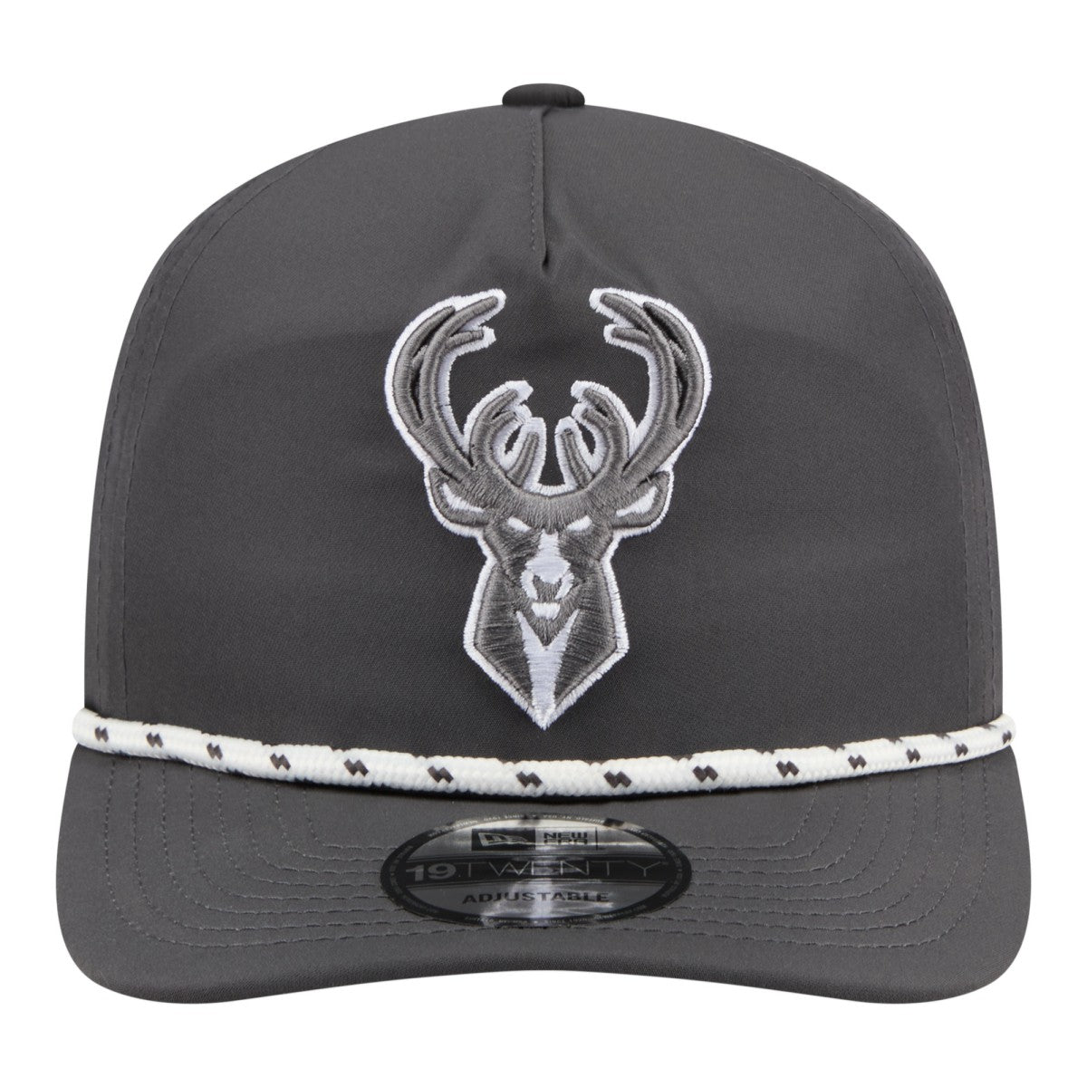 Milwaukee Bucks Tonal Rope 19TWENTY Adjustable Hat Graphite