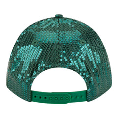 Boston Celtics Women's Sequin M-Crown 9FORTY Adjustable Hat Kelly Green