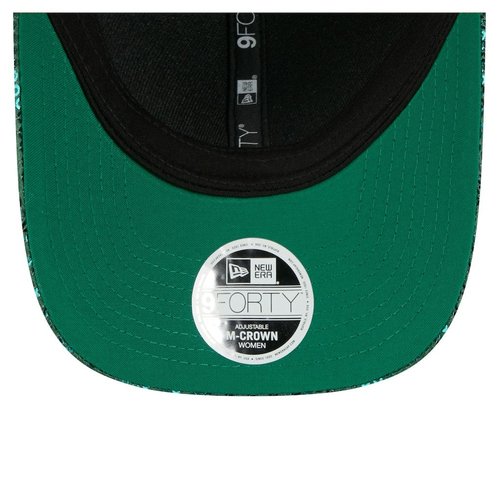 Boston Celtics Women's Sequin M-Crown 9FORTY Adjustable Hat Kelly Green