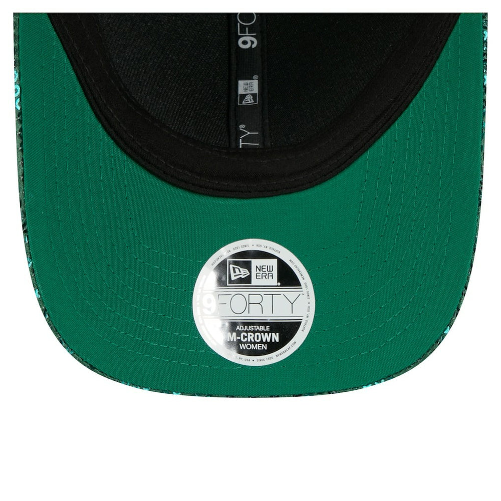 Boston Celtics Women's Sequin M-Crown 9FORTY Adjustable Hat Kelly Green