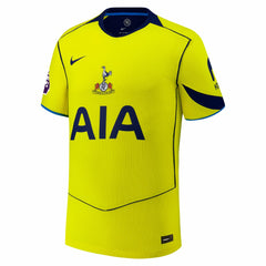 Tottenham Hotspur 2025/26 Third Custom Jersey Yellow