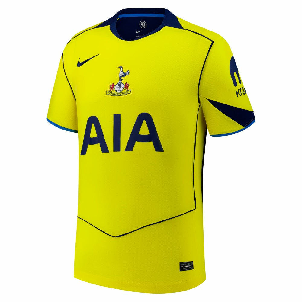 Tottenham Hotspur 2025/26 Third Replica Custom Jersey Yellow sale