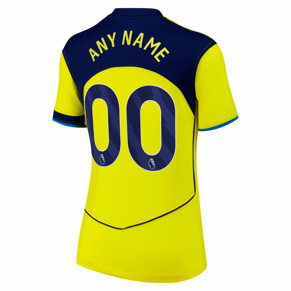 Tottenham Hotspur Women's 2025/26 Third Replica Custom Jersey Yellow shop