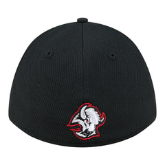 NHL Buffalo Sabres New Era Oversized Logo M-Crown Flex 39THIRTY Hat - Black