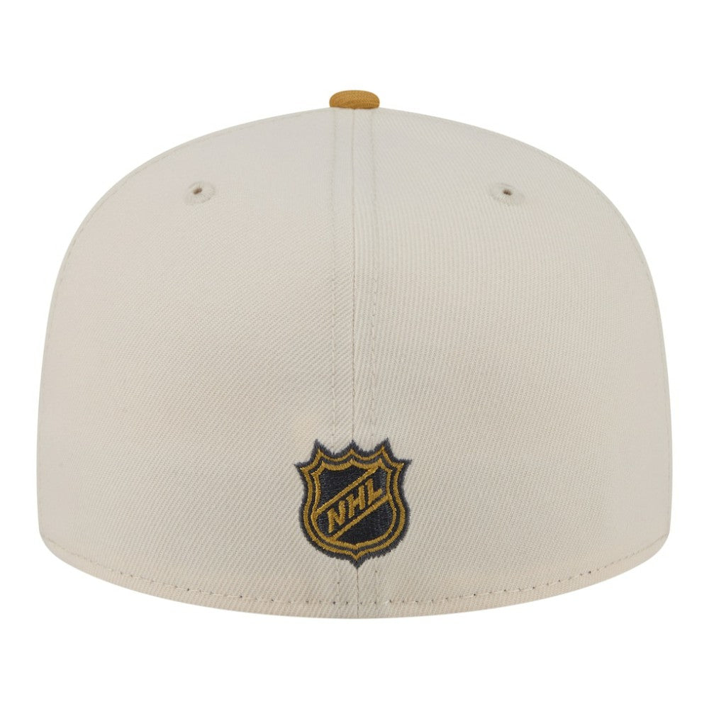 NHL Anaheim Ducks New Era Colorpack Two-Tone 59FIFTY Fitted Hat - Cream/Tan