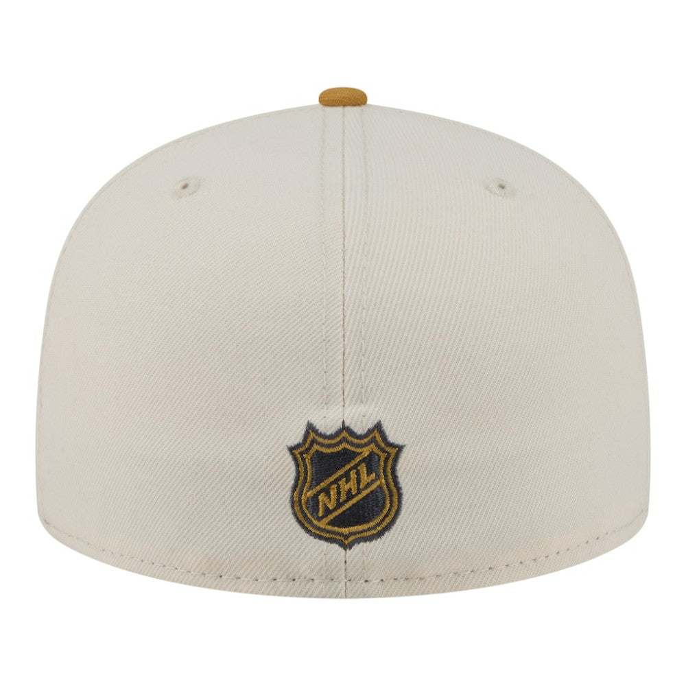 NHL Boston Bruins New Era Colorpack Two-Tone 59FIFTY Fitted Hat - Cream/Tan