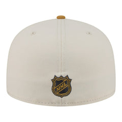 NHL Boston Bruins New Era Colorpack Two-Tone 59FIFTY Fitted Hat - Cream/Tan