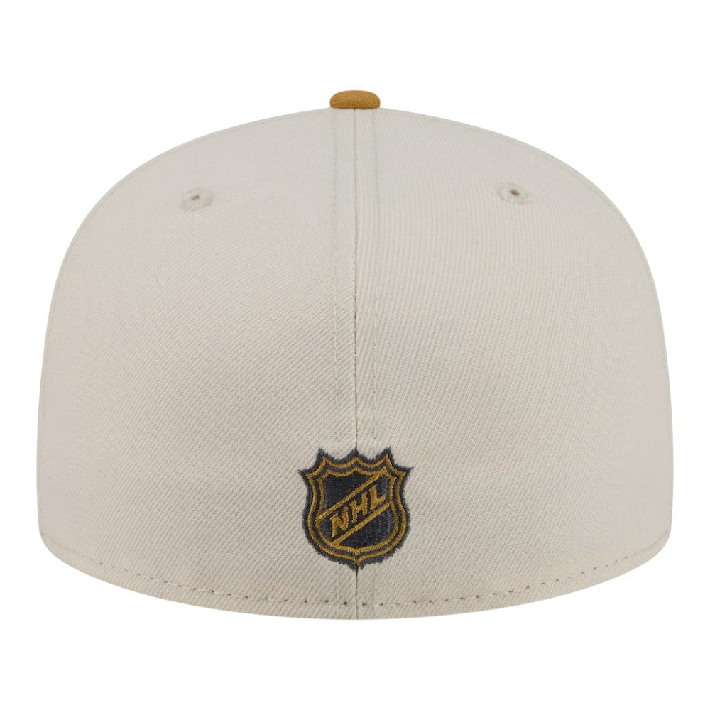 NHL Chicago Blackhawks New Era Colorpack Two-Tone 59FIFTY Fitted Hat - Cream/Tan