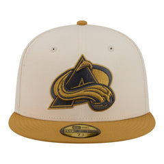 NHL Colorado Avalanche New Era Colorpack Two-Tone 59FIFTY Fitted Hat - Cream/Tan