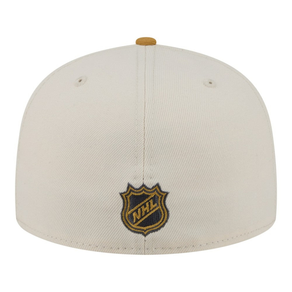 NHL Toronto Maple Leafs New Era Colorpack Two-Tone 59FIFTY Fitted Hat - Cream/Tan