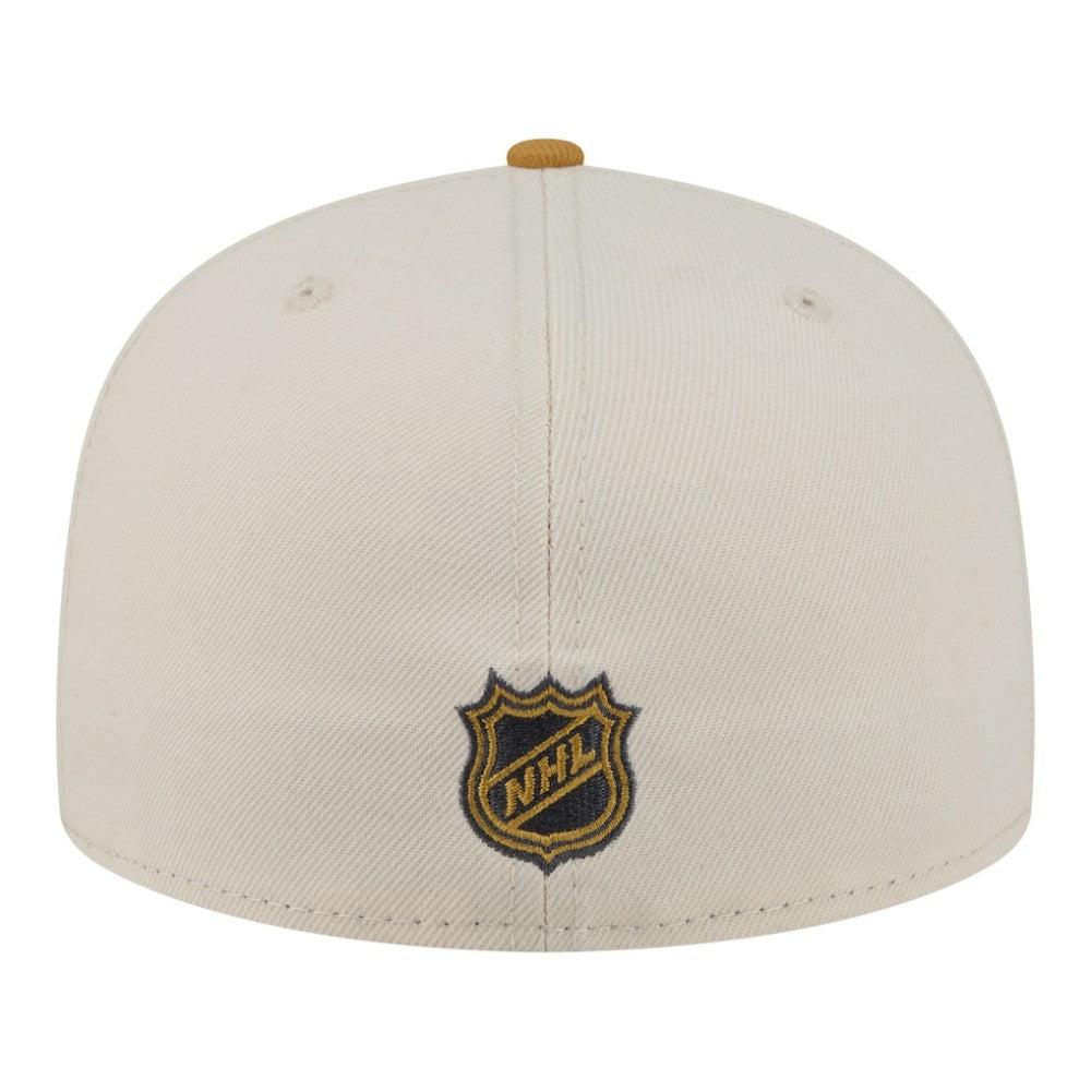 NHL Utah Mammoth New Era Colorpack Two-Tone 59FIFTY Fitted Hat - Cream/Tan