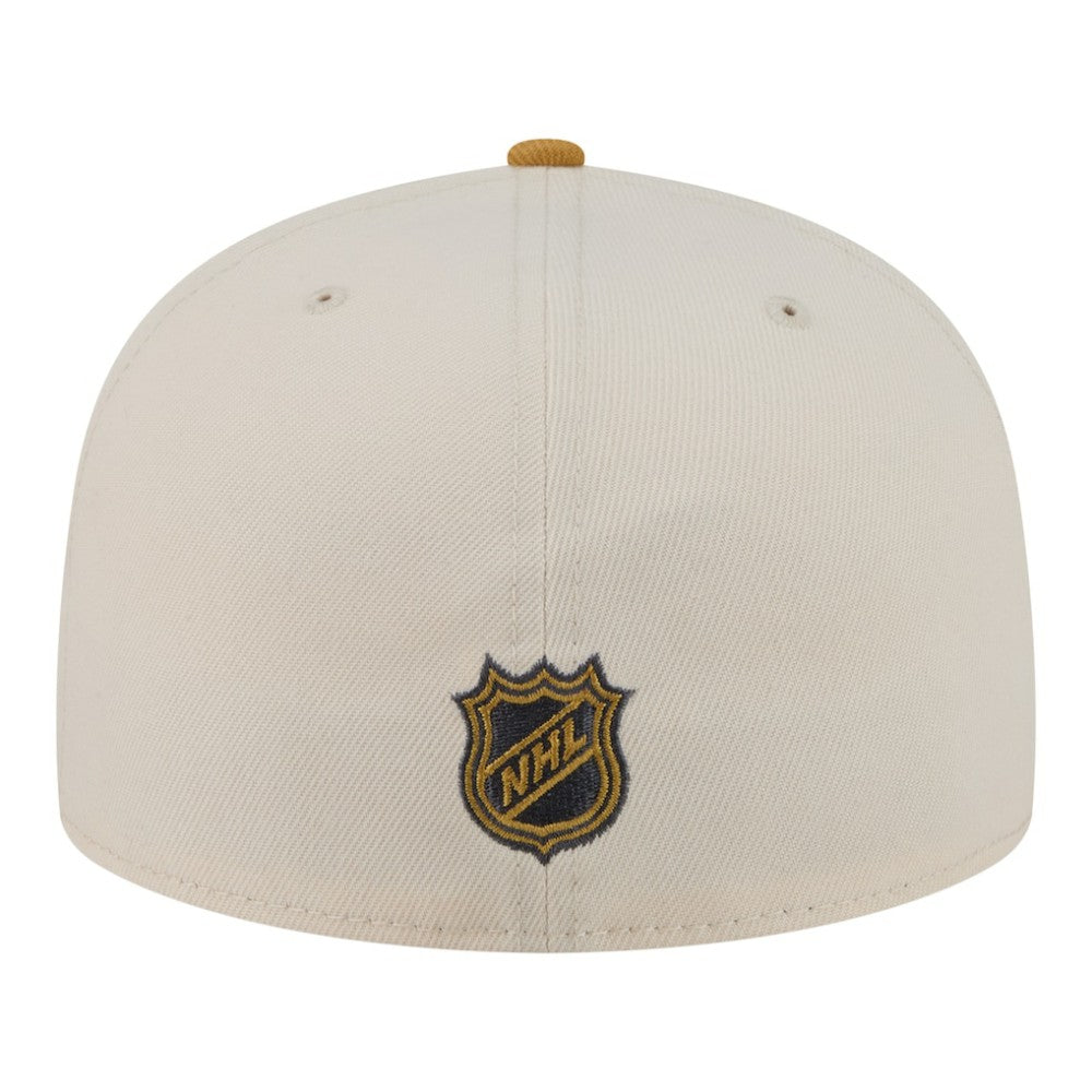 NHL Vegas Golden Knights New Era Colorpack Two-Tone 59FIFTY Fitted Hat - Cream/Tan
