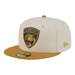 NHL Florida Panthers New Era Colorpack Two-Tone 59FIFTY Fitted Hat - Cream/Tan