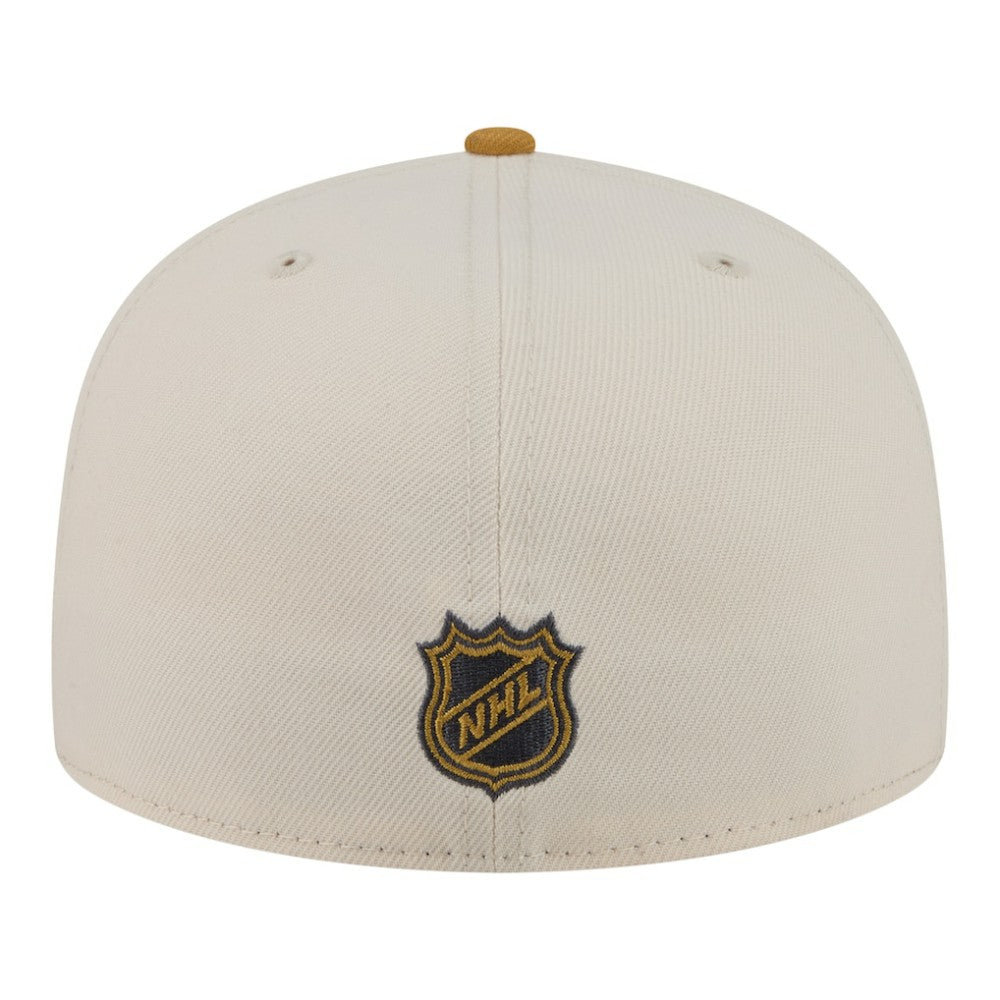 NHL Edmonton Oilers New Era Colorpack Two-Tone 59FIFTY Fitted Hat - Cream/Tan