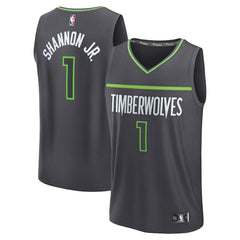 Terrence Shannon Jr. Minnesota Timberwolves Fast Break Replica Jersey Statement Edition Anthracite