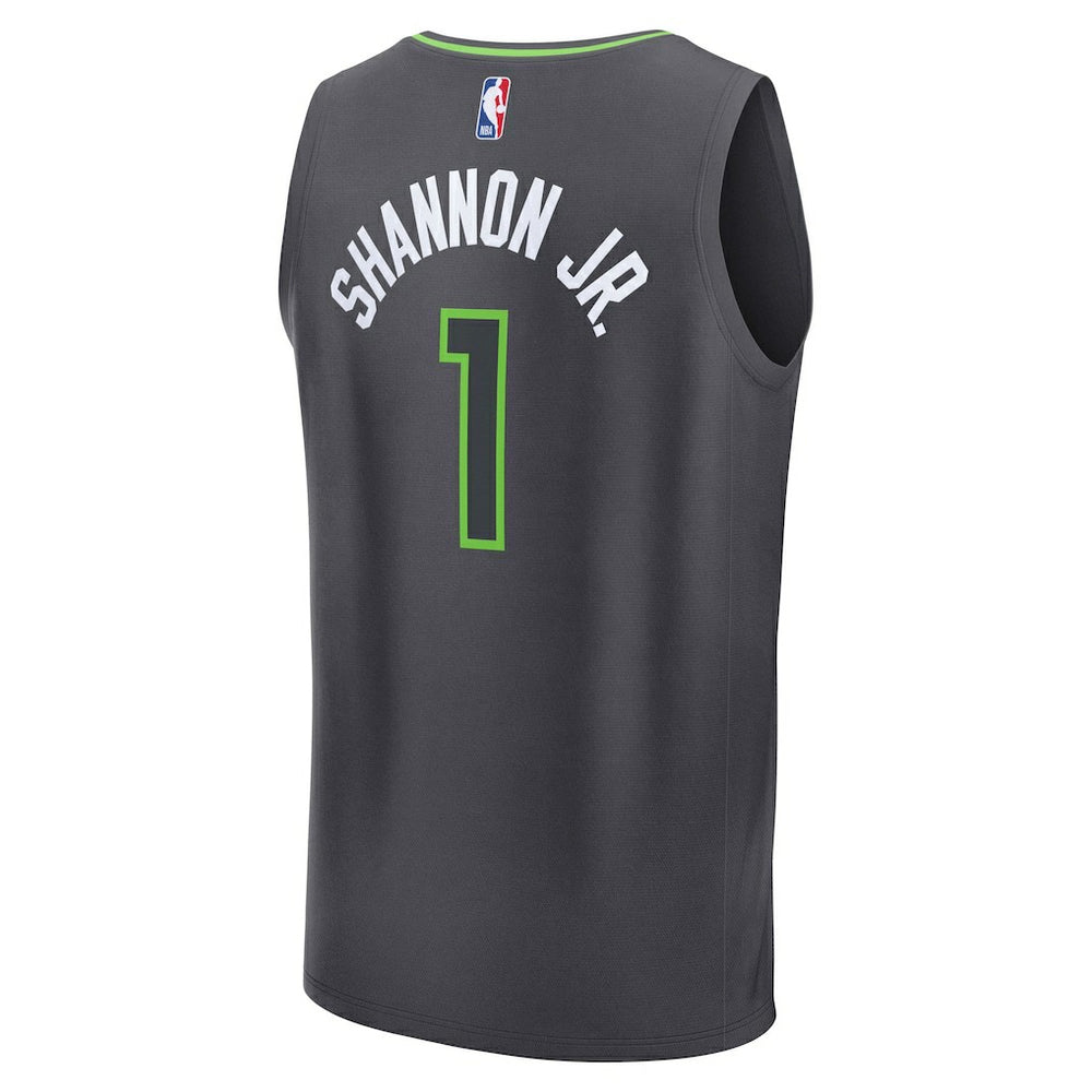 Terrence Shannon Jr. Minnesota Timberwolves Fast Break Replica Jersey Statement Edition Anthracite