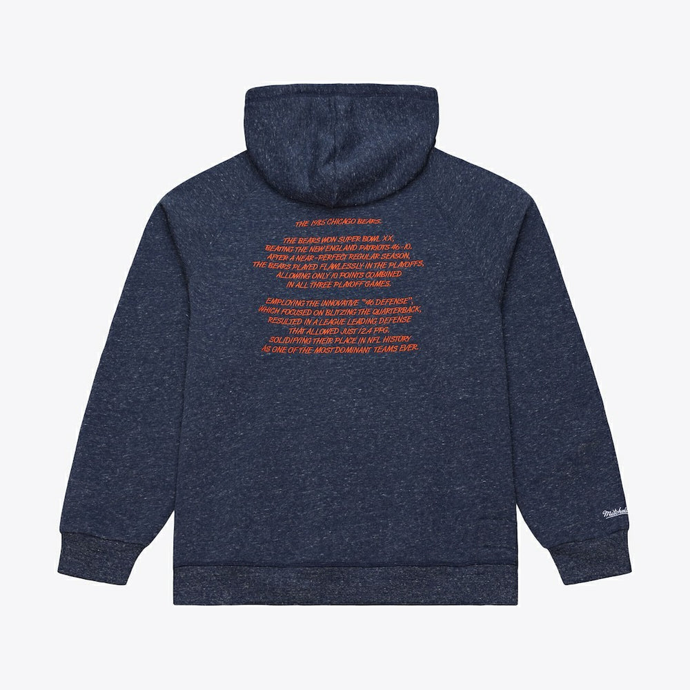 Chicago Bears 1985 Super Bowl Champions Winning Streak Hoodie Navy