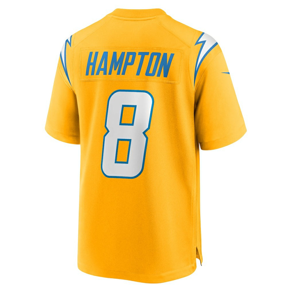 Omarion Hampton Los Angeles Chargers Alternate Charger Power Game Player Jersey Gold
