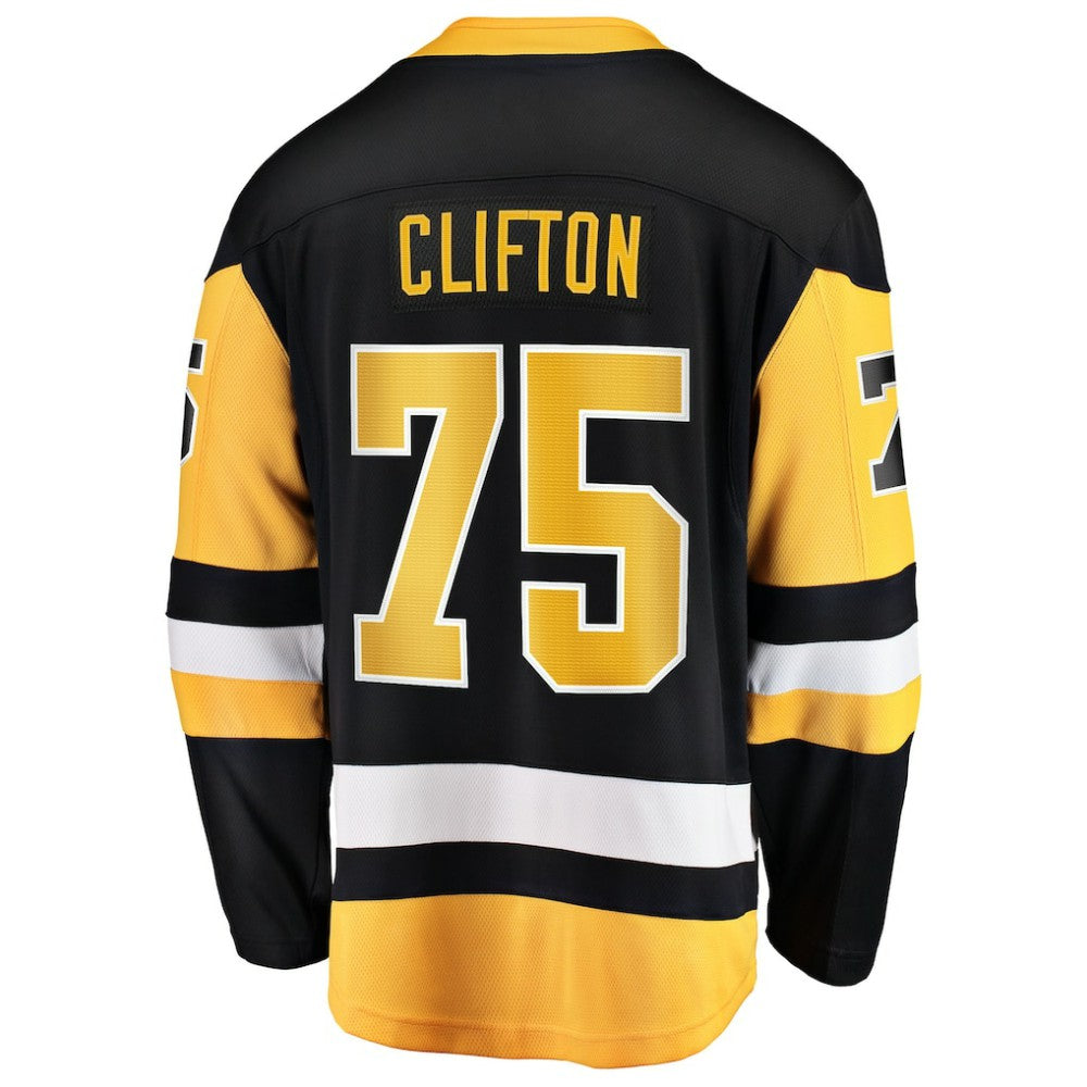 NHL Connor Clifton Pittsburgh Penguins Fanatics Home Breakaway Jersey - Black