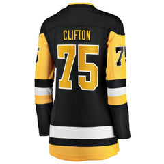 NHL Connor Clifton Pittsburgh Penguins Fanatics Women's Home Breakaway Jersey - Black