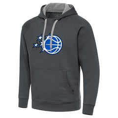 Orlando Magic Antigua New Logo Victory Pullover Hoodie Charcoal