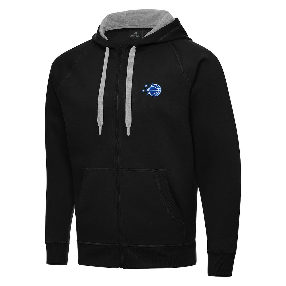 Orlando Magic Antigua New Logo Victory Full-Zip Hooded Sweatshirt Black
