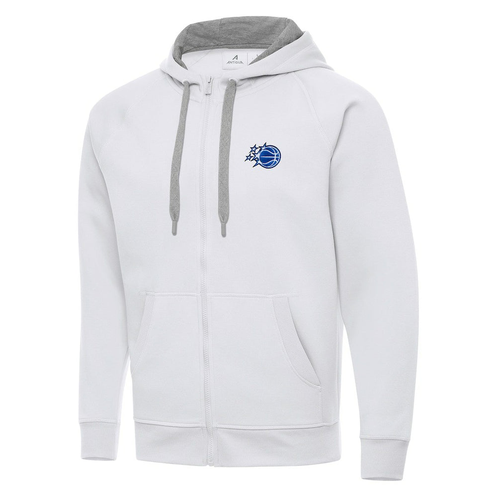Orlando Magic Antigua New Logo Victory Full-Zip Hooded Sweatshirt White