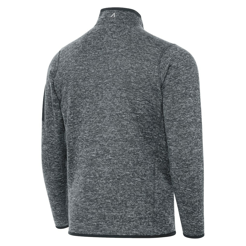 Orlando Magic Antigua New Logo Fortune Quarter-Zip Pullover Jacket Heather Gray