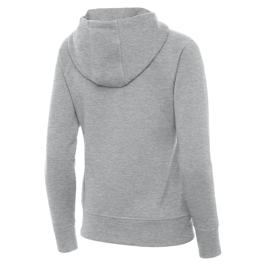 Orlando Magic Antigua Women's New Logo Victory Full-Zip Hooded Sweatshirt Heather Gray